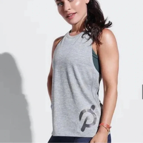 OUTDOOR VOICE X PELETON Ecomesh Heather Grey Tank Top - Picture 1 of 6